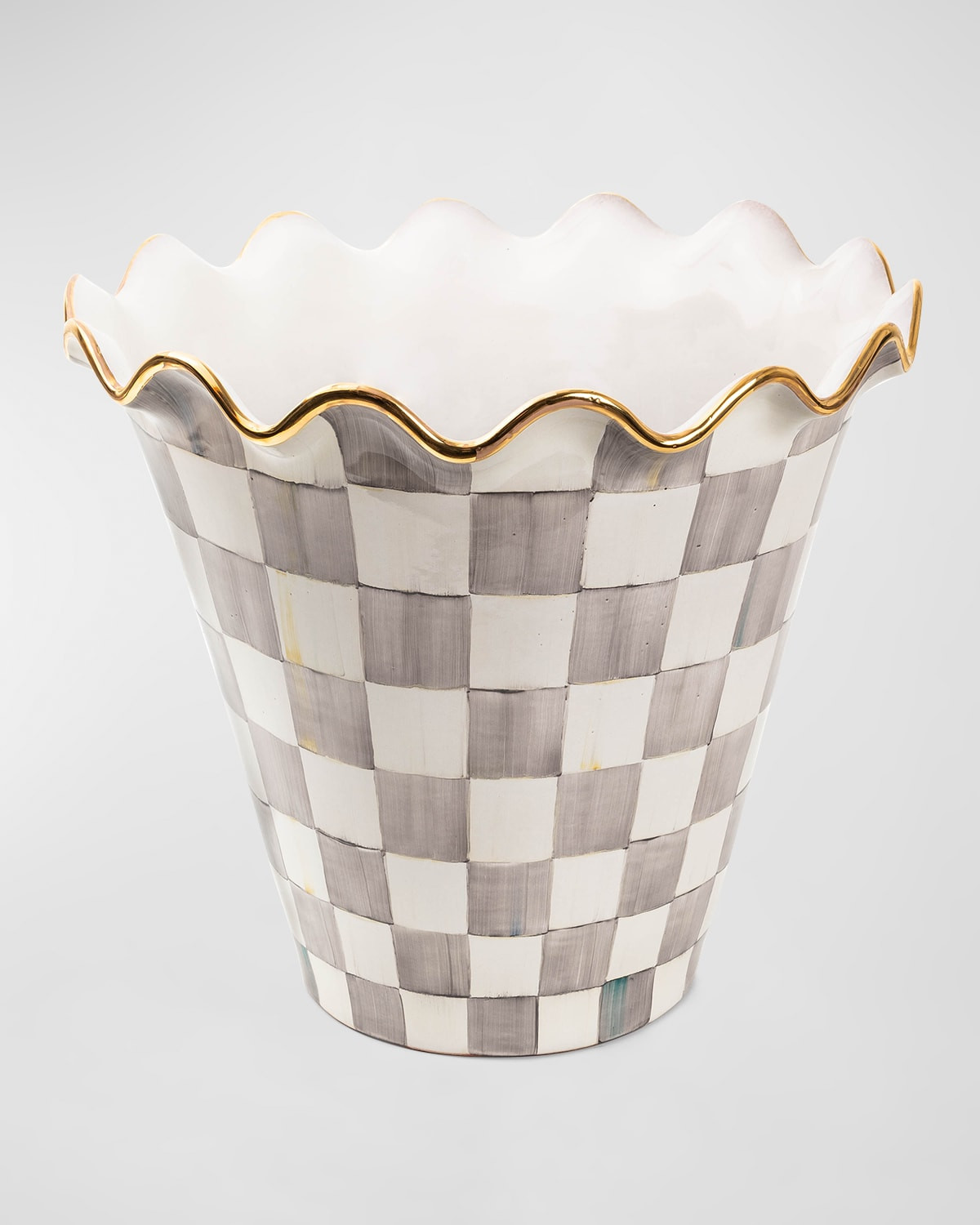 Sterling Check Jumbo Garden Pot | Neiman Marcus