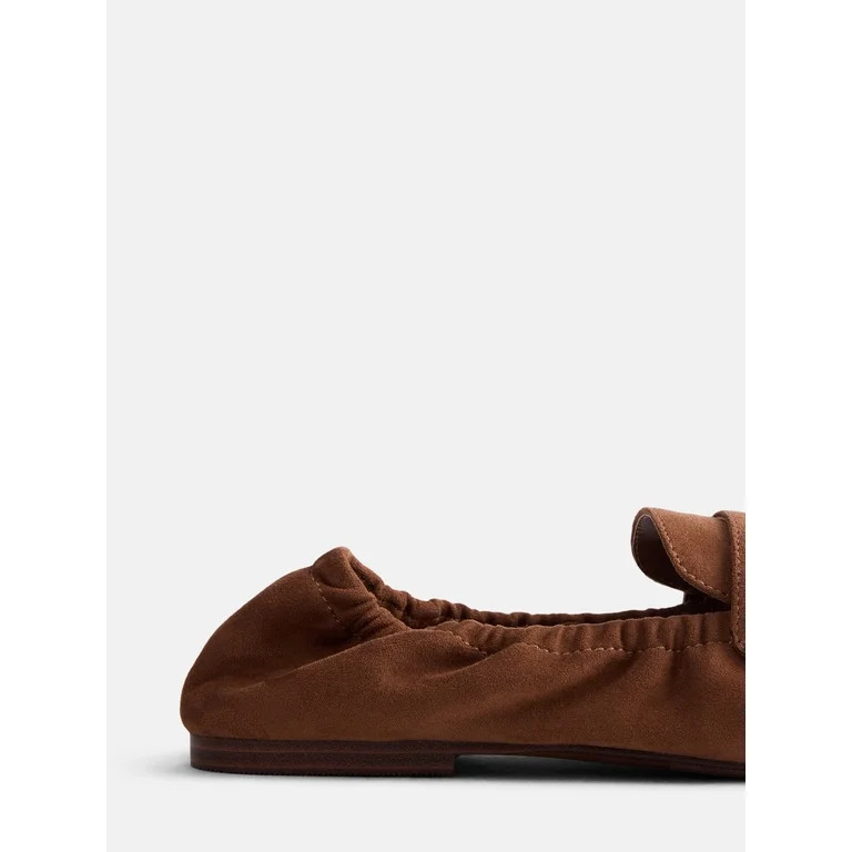 Scenario Women's Faux Leather Scrunch Loafers | Walmart (US)