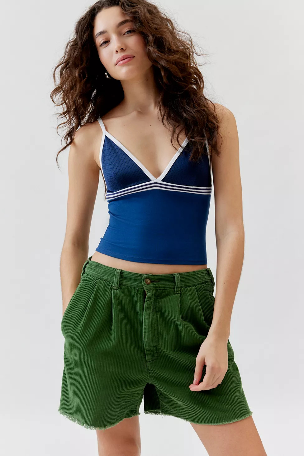 Urban Renewal Remade Overdyed Slouchy Cord Short | Urban Outfitters (US and RoW)
