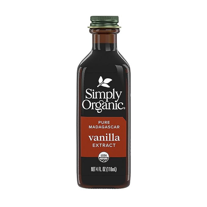 Simply Organic Pure Madagascar Vanilla Extract, 4-Ounce Glass Jar, Certified Organic, Sugar-Free ... | Amazon (US)