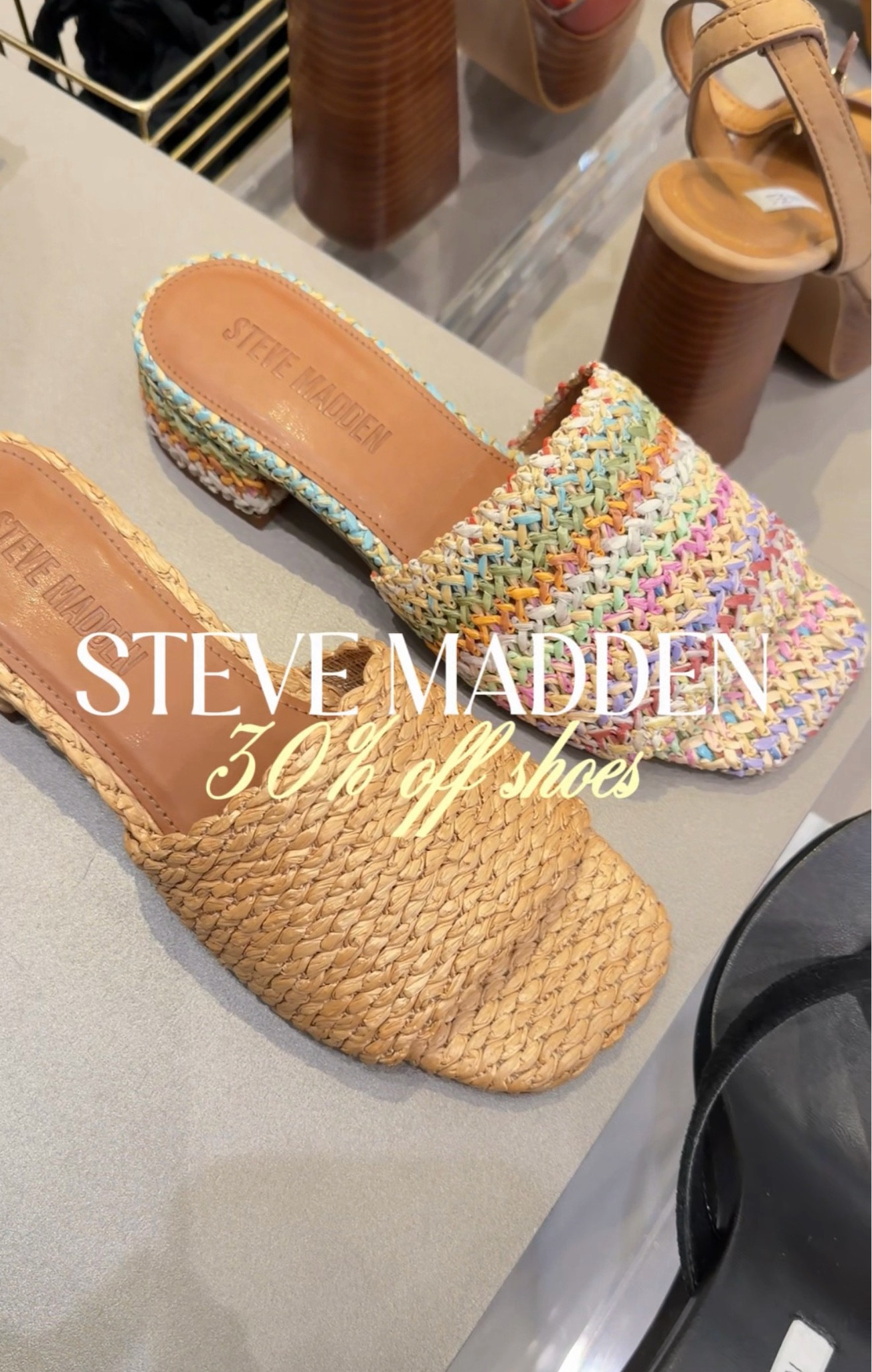 Summer shoe alert! ☀️👡 These Steve Madden sandals are the perfect mix of chic, comfy, and effortless for summer — and they’re ON SALE! Whether you’re styling them with denim shorts, dresses, linen sets, or everyday mom-life outfits, these versatile sandals instantly elevate any look. If you’re looking for trendy summer shoes, comfortable sandals, or designer-inspired styles without the splurge, these Steve Madden finds are a must-have for your warm weather wardrobe! #SteveMadden #SummerShoes #Sandals #LTKStyle #SaleFinds #SummerFashion

Steve Madden is currently featuring seasonal sandal styles and sale picks for summer shopping

#LTKootd #LTKSaleAlert #LTKSeasonal