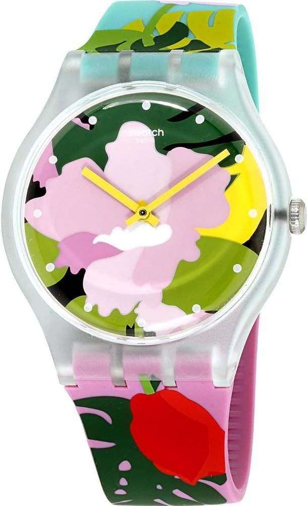 Swatch Tropical Garden Ladies Watch SUOK132 | Amazon (US)