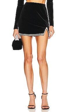 Song of Style Athena Mini Skirt in Black from Revolve.com | Revolve Clothing (Global)