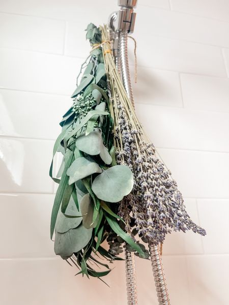 Eucalyptus and lavender for hanging in shower. Smells wonderful & so relaxing during a steam shower.

#LTKhome #LTKfindsunder100 #LTKfindsunder50