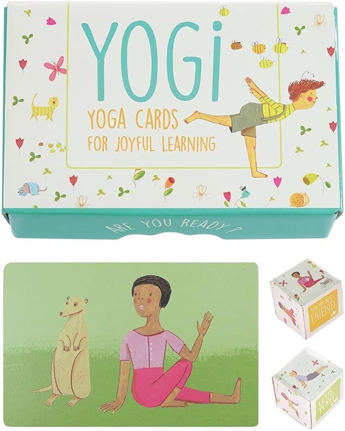 YOGi FUN Kids Yoga Cards Kit with Illustrations, Rhyming Poems, Birthday Activity and 2 DIY Dice | Amazon (US)
