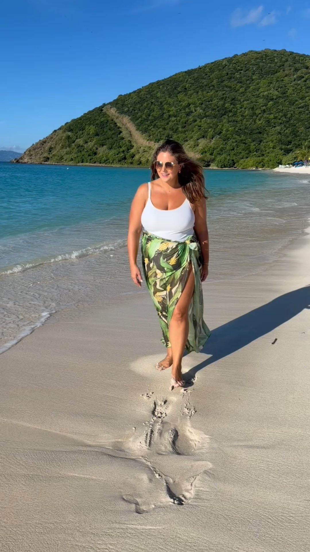 Today’s morning beach look - wearing size 2X long torso in swimsuit. Use CARALYNM at Cakes Body. 

#LTKBump #LTKPlusSize #LTKSwim