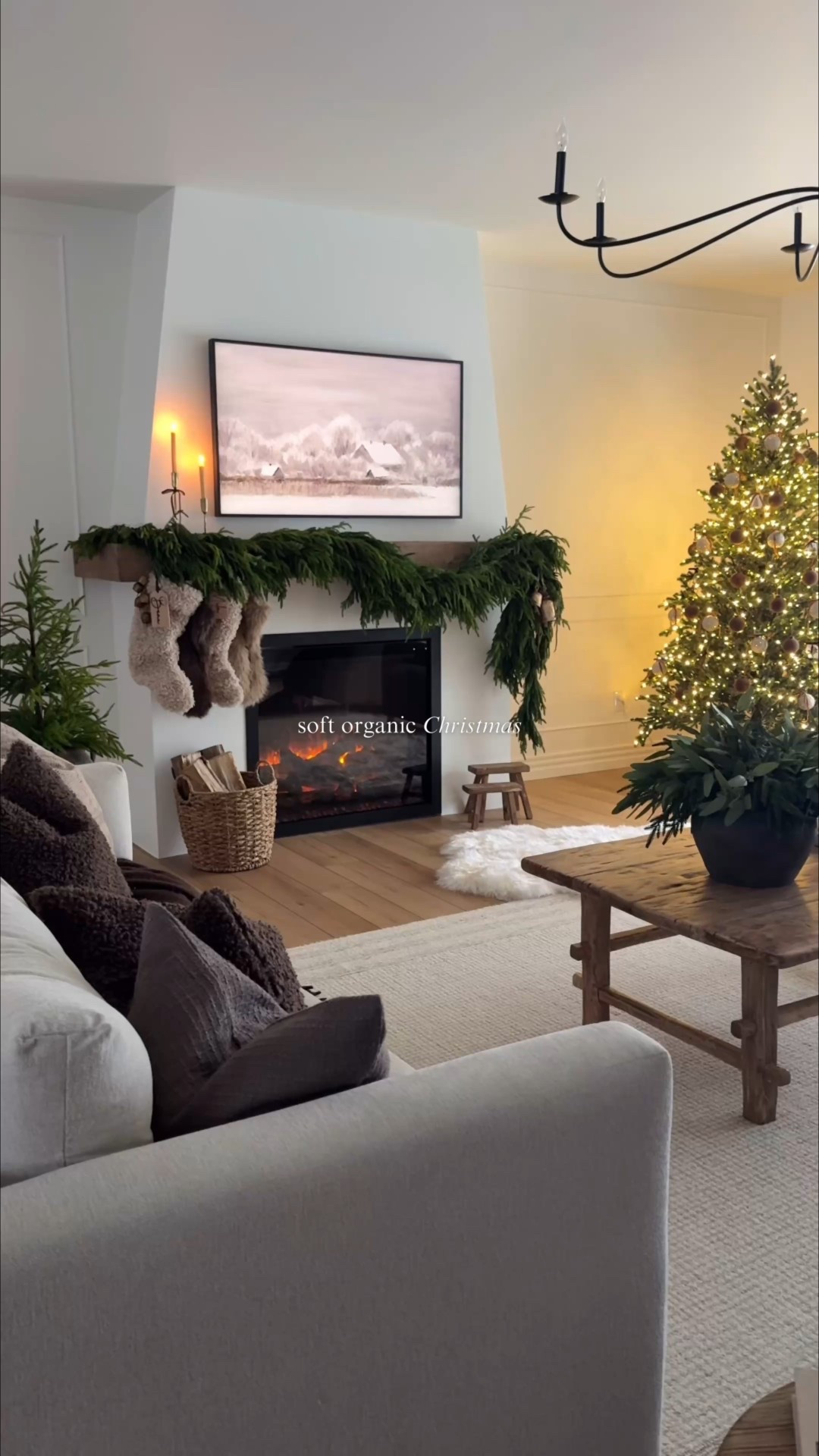 Subtle, soft and organic Christmas in the living room. 

#LTKholiday #LTKhome #LTKsale