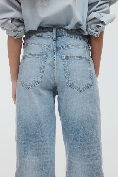 Wide High Cropped Jeans | H&M (US + CA)