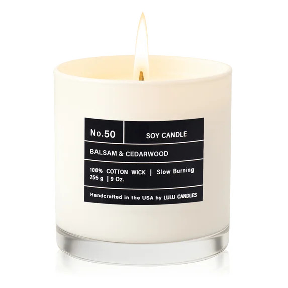 Lulu Candles | Balsam & Cedarwood | Smells Like Fresh Fir | Luxury Scented Soy Jar Candle | Hand ... | Walmart (US)