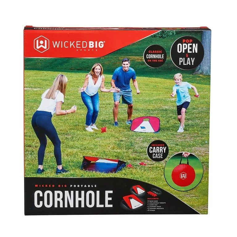 Wicked Big Sports Collapsible Vinyl Cornhole Outdoor Lawn Game | Walmart (US)