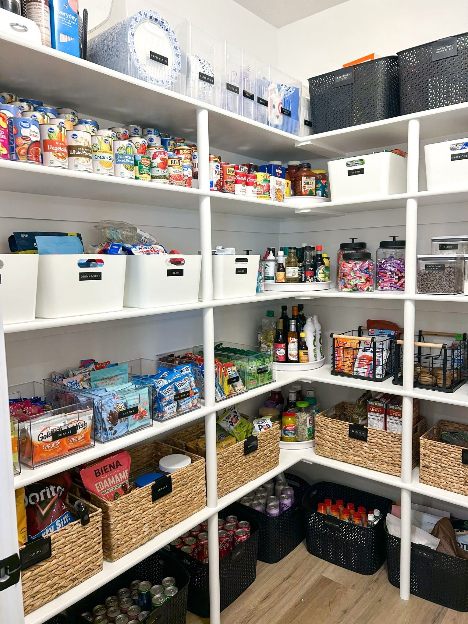 When we organize a pantry, we always want to blend function and aesthetics. This space is a great example of that! Shop what we used to transform your own pantry✨ #pantryorganizers #organizedpantry

#LTKHome