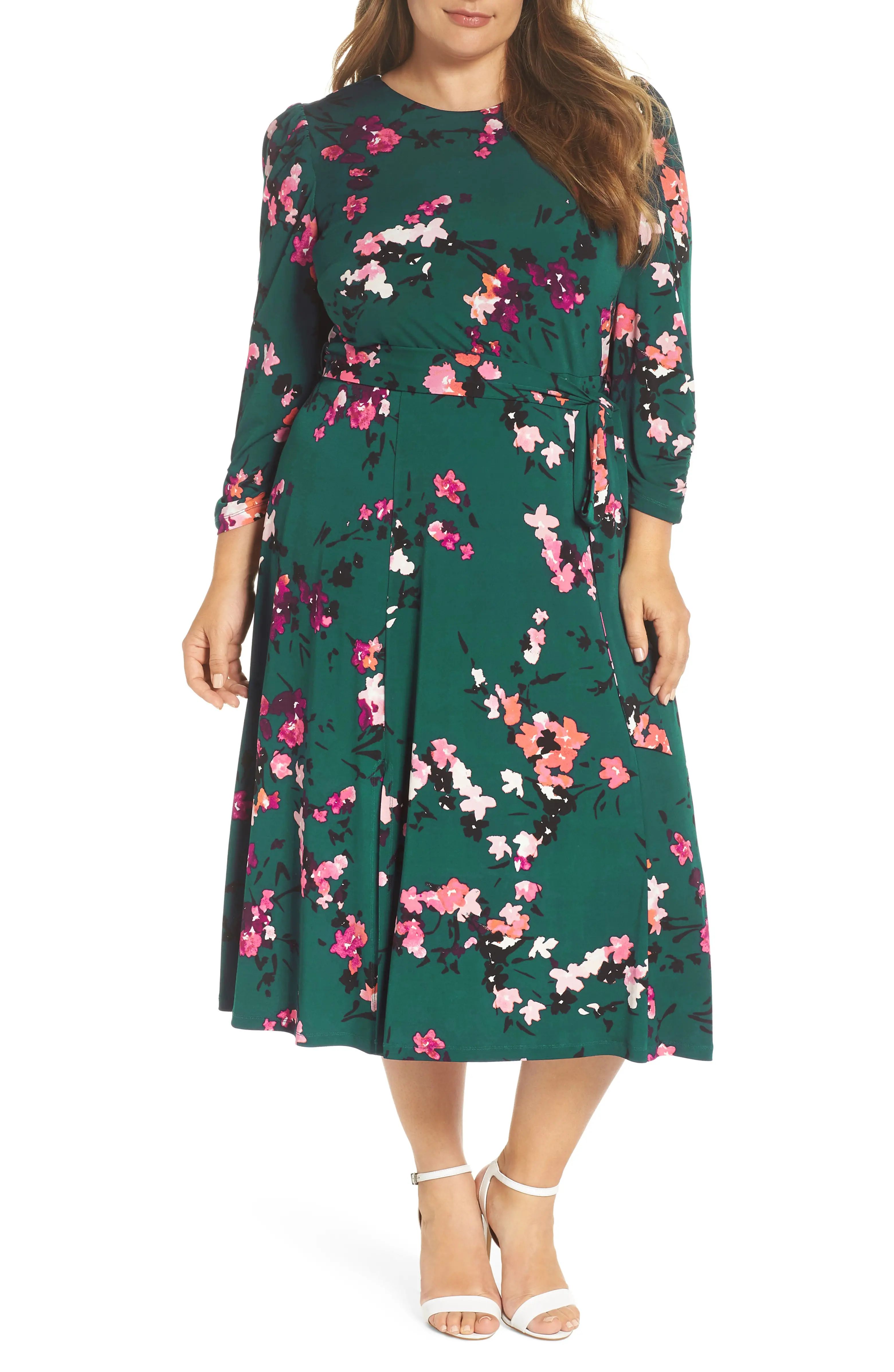 Floral Print Midi Dress | Nordstrom