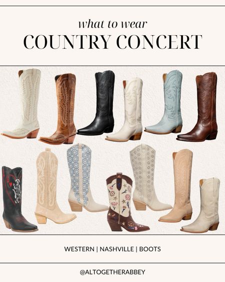 Country Concert Outfit Inspiration: Western Boots Edition 🤎 

Cowgirl boots, western boots, Tecovas, Ariat, Dolce Vita, Steve Madden, Country Concert Outfit, Nashville Outfit, Festival outfit, Stagecoach, denim, cowboy boots

#LTKFestival #LTKshoecrush #LTKstyletip