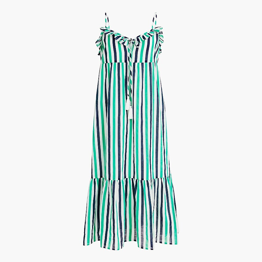 Ruffle tiered maxi cover-up dress | J.Crew Factory
