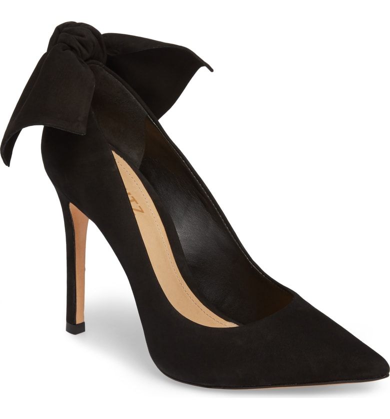 SCHUTZ Women's Blasiana Bow Point Toe Pumps, black (8) | Walmart (US)