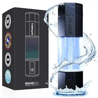 Echo Go+ Hydrogen Water Bottle - Water Ionizer Up to 4.5PPM - SPE & PEM Hydrogen Water Generator ... | Amazon (US)