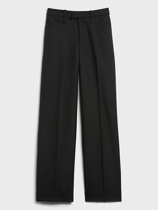 High-Rise Wide-Leg Italian Wool Pant | Banana Republic (US)