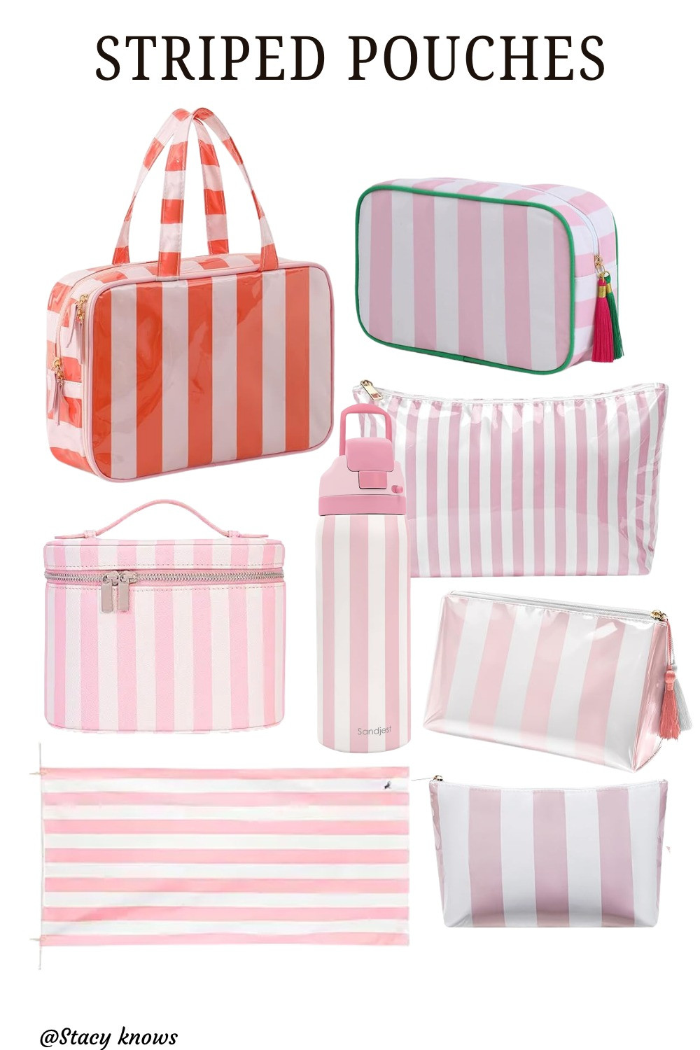 Shop my color-coordinated essentials and striped pouches—all organized and ready for you! 
#amazonfashion #amazonbeauty #amazonhome #packwithme #founditonamazon 

 #LTKdayinmylife #LTKgrwm #LTKTravel