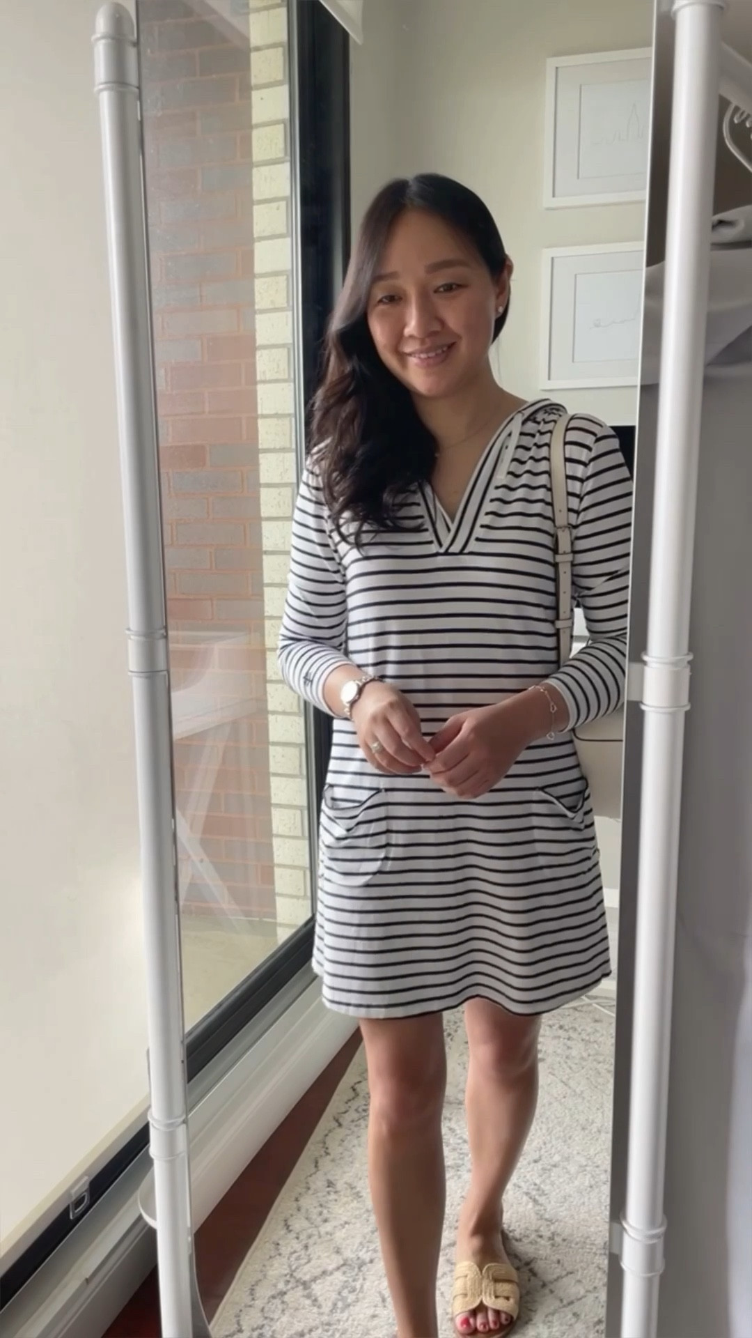 I took this striped dress in size XS. I linked to the Conair Unbound I used to curl my hair (recent review on my blog). Kate Spade backpack which I ordered when it was on sale for $89. 

#LTKSeasonal #LTKunder100 #LTKitbag