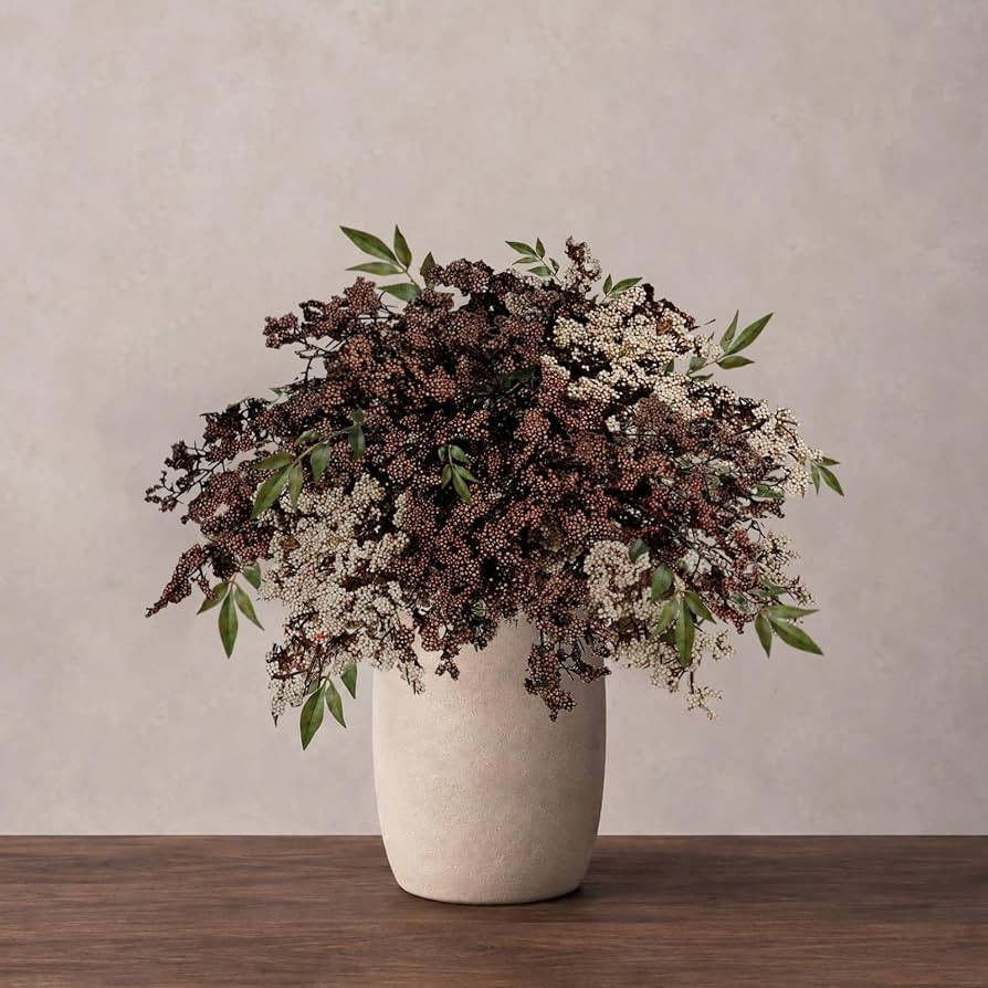 42" Artificial Berry Stems, 4PCS Faux Berry Branches for Vase, Realistic Full Berry Picks for Fal... | Amazon (US)