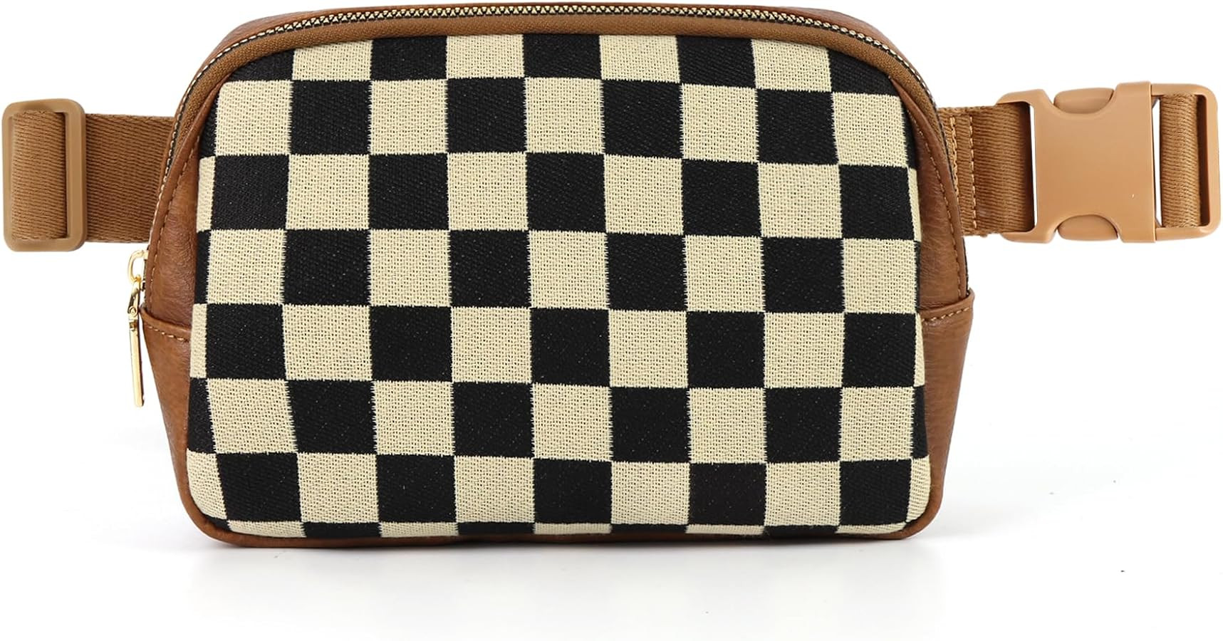 Sling Bag Crossbody Bags For Women Plaid Striped Fanny Packs Chest Bag for Work Shopping | Amazon (US)