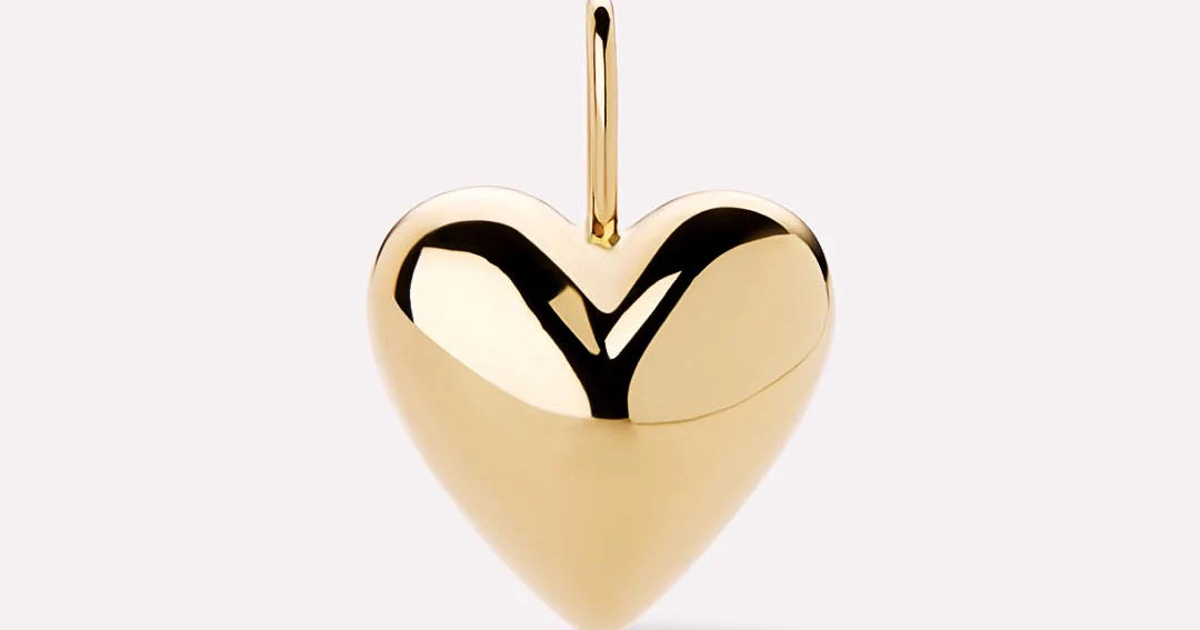 Gold Medium Heart Charm | Ana Luisa