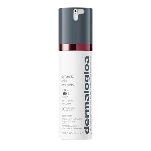Dermalogica Dynamic Skin Recovery SPF50, Anti-Aging Face Sunscreen Moisturizer, Medium-Weight Non-Greasy Broad Spectrum, 1.7 Fl Oz | Amazon (US)