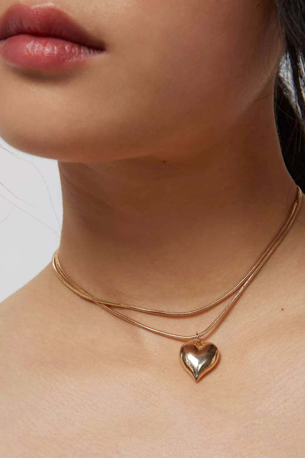 Delicate Heart Charm Necklace | Urban Outfitters (US and RoW)
