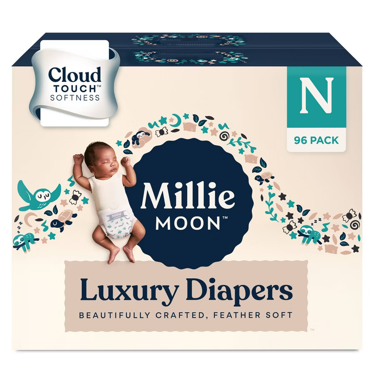 Millie Moon Luxury Disposable Diapers - (Select Size and Count) | Target
