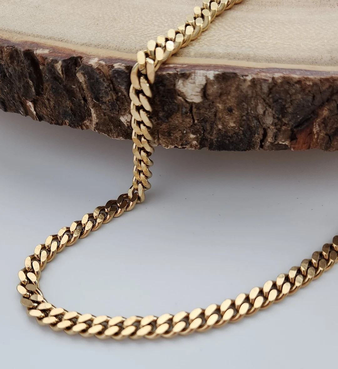 18K Gold Filled Cuban Links Chain, Twist Chain, Figaro Chain, Dainty Chain, Bead Chain, Cuban Cha... | Etsy (US)