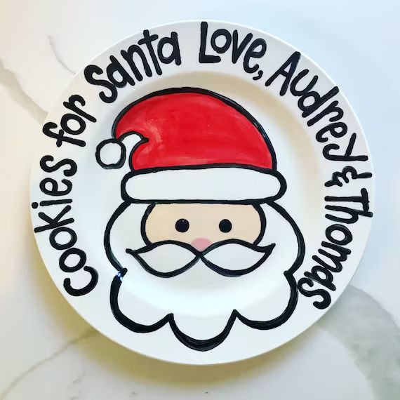 Cookies for Santa Personalized Plate / Christmas Plate | Etsy | Etsy (US)