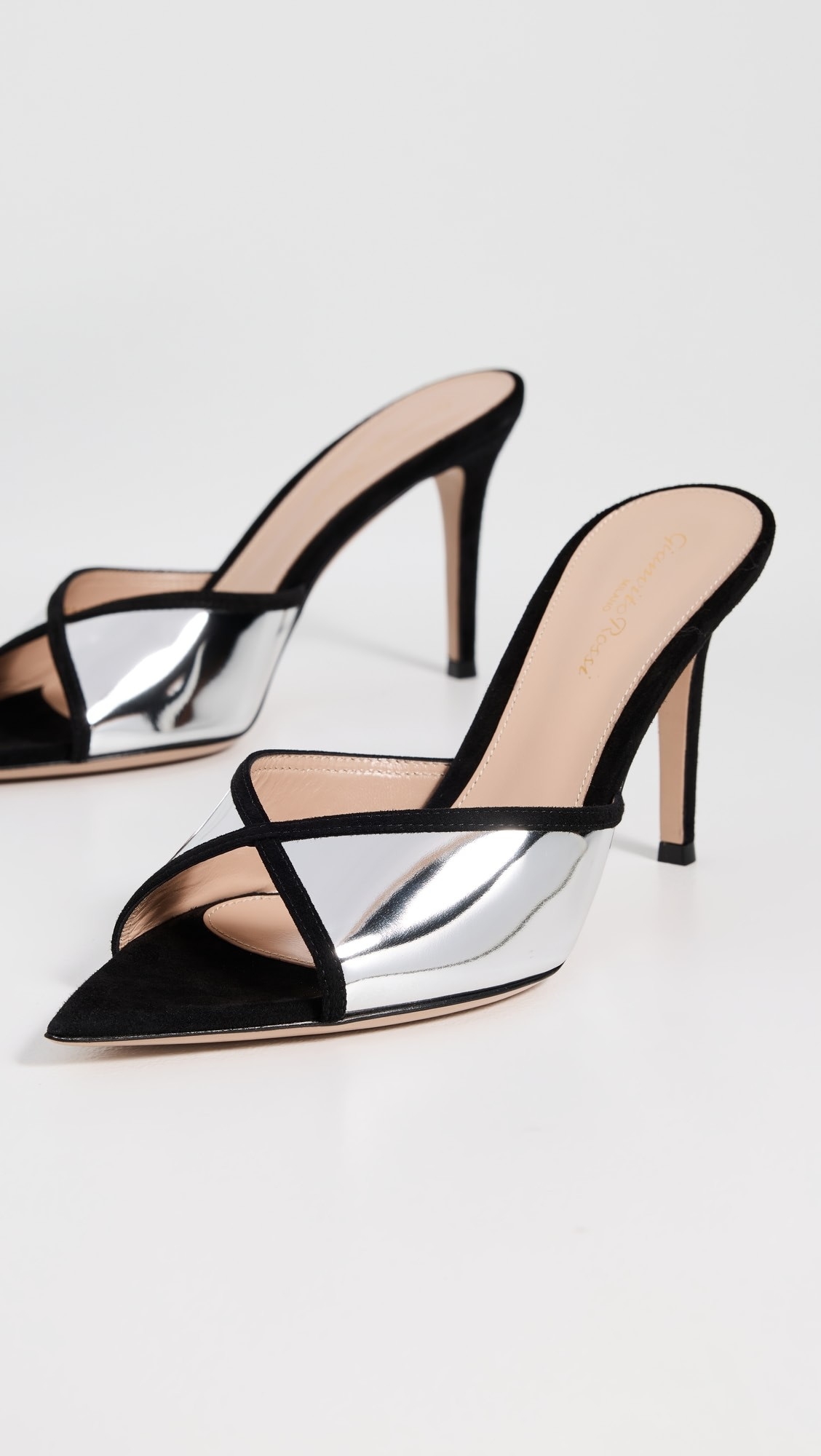 G10124 Camoscio Metal Heels | Shopbop