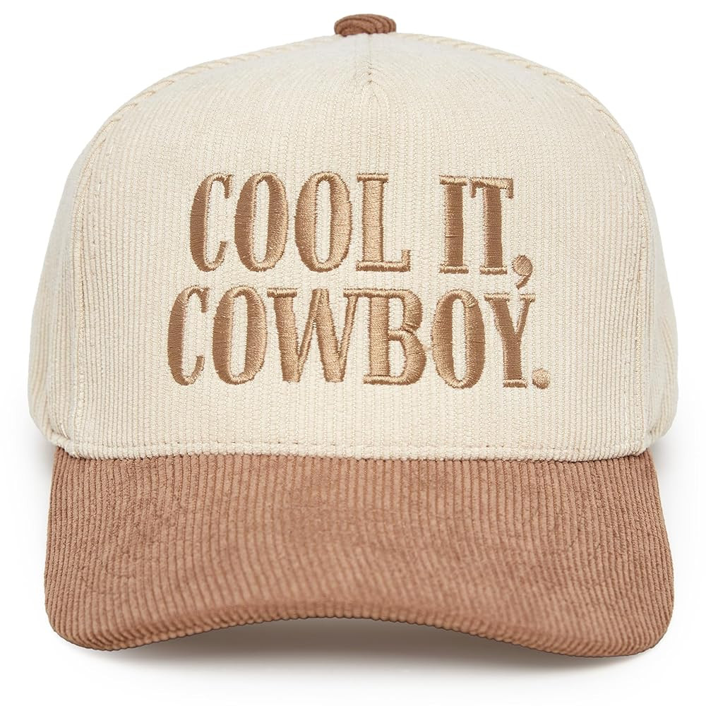 Funky Junque Two Tone Vintage Trucker Hats Men Women Corduroy Trendy Embroidered Baseball Cap Sna... | Amazon (US)