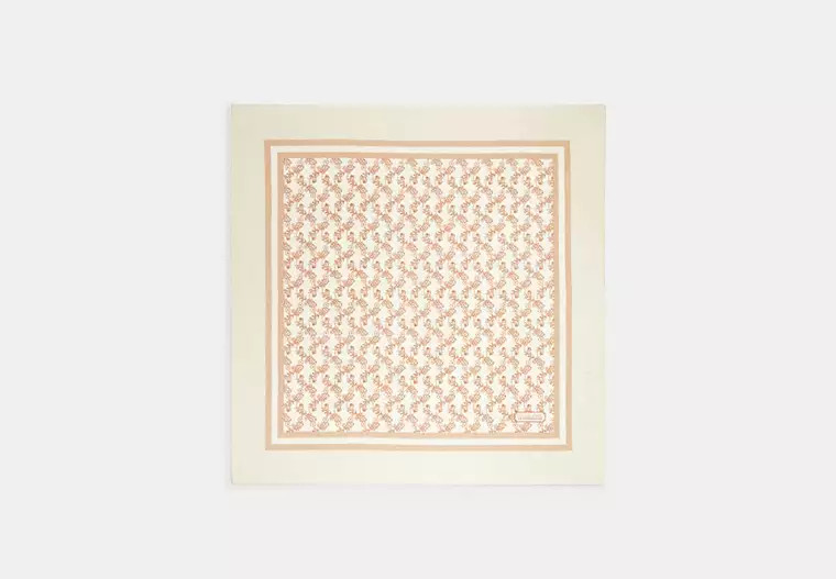 Horse And Carriage Print Silk Square Scarf | Coach (US)