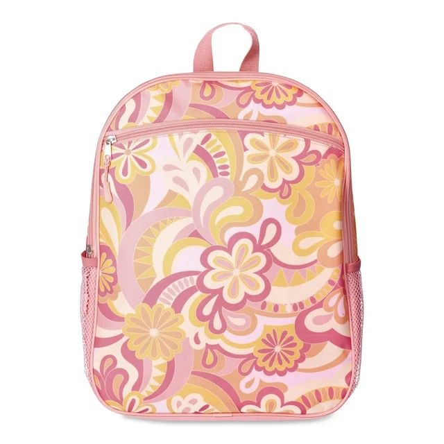 Wonder Nation Girl's Glitter Butterfly Pouch Backpack Clip, Purple and Pink | Walmart (US)