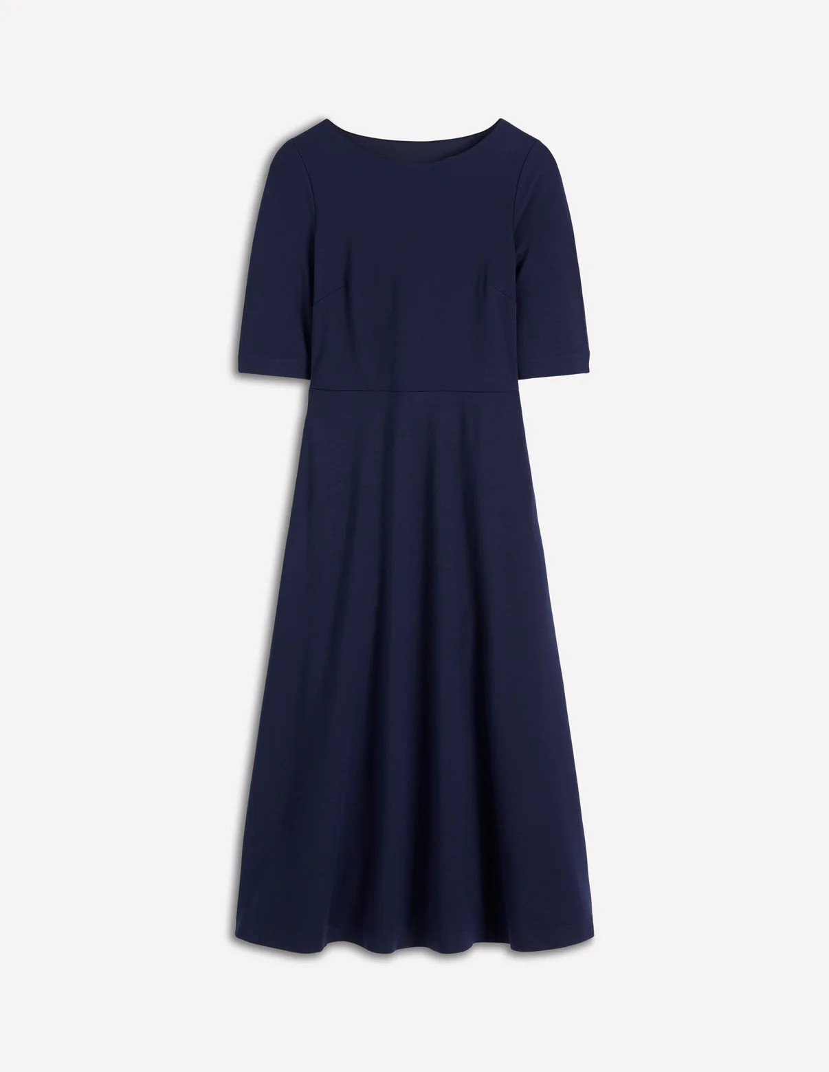 Mathilde Tie Waist Ponte Dress-Navy | Boden (US)