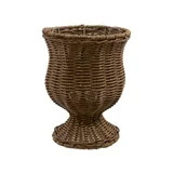 My Texas House 8 inch Goblet Woven Planter Urn Shape, Brown | Walmart (US)