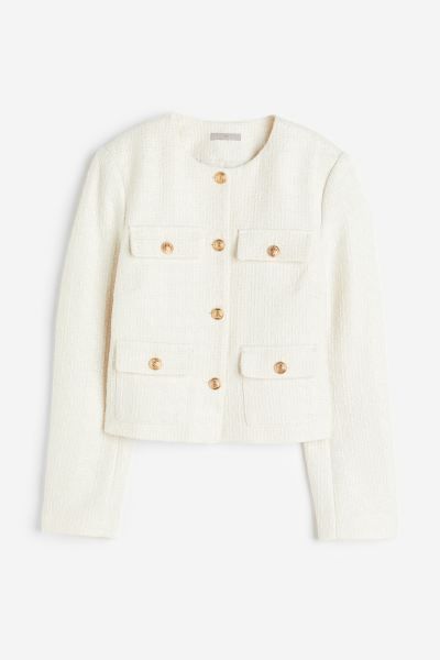 Textured-weave jacket | H&M (UK, MY, IN, SG, PH, TW, HK)