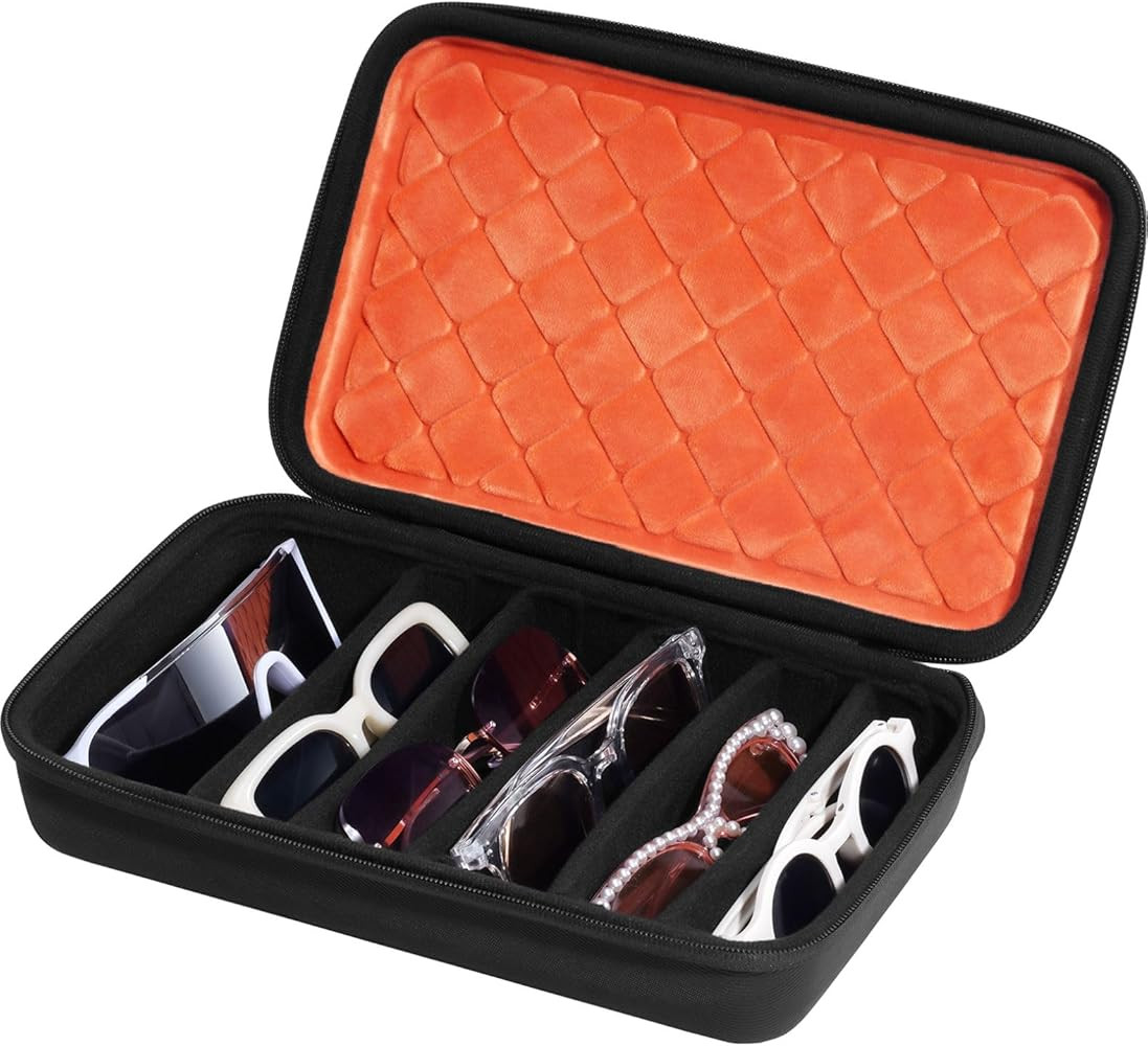 ProCase Hard Shell Travel Sunglasses Organizer, Portable Multiple Glasses Case for Travelling | Amazon (US)