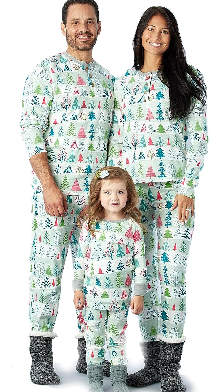 HonestBaby Family Matching Holiday Pajamas Organic Cotton for Men, Women, Kids, Toddlers, Baby Bo... | Amazon (US)