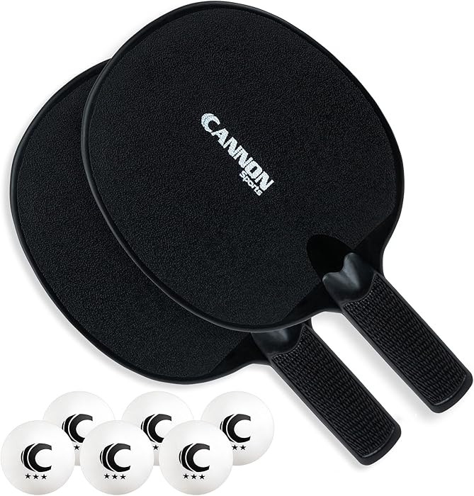 Cannon Sports Unbreakable Table Tennis Paddle Set - 2 Rackets with 6 Pack of 3-Star Table Tennis ... | Amazon (US)