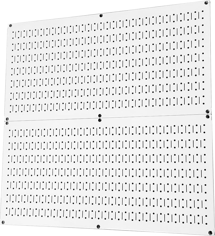 Wall Control Pegboard Rack Home & Garage Tool Storage & Organization White Metal Pegboard Pack - ... | Amazon (US)