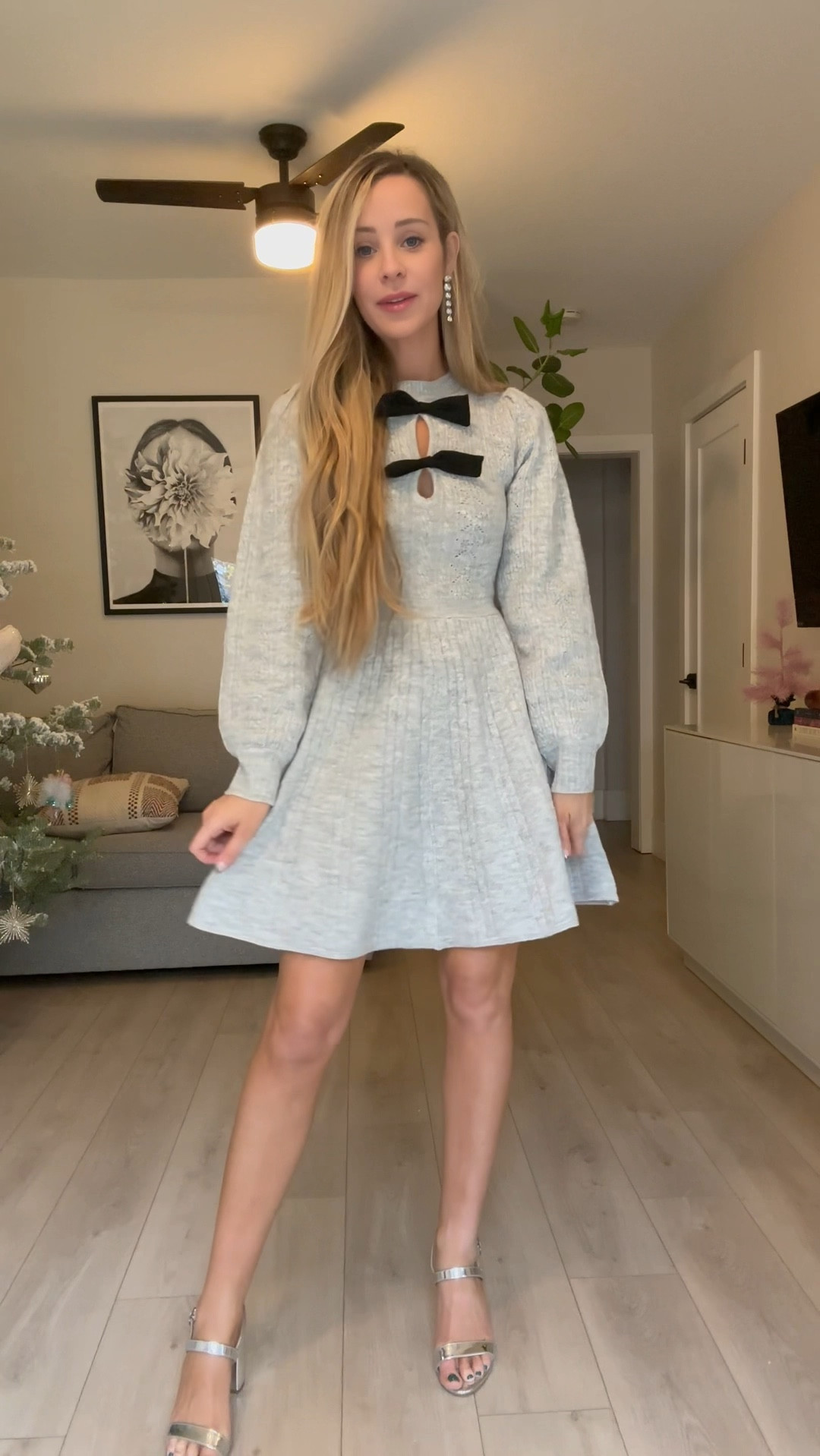 The bow detail on this party dress is amazing! If you live somewhere chilly, this one will keep you stylish and warm! 
🪩🎀

#adelynraegirl #ad #partydress #nyedress #nyelooks

#LTKSeasonal #LTKHoliday #LTKparties