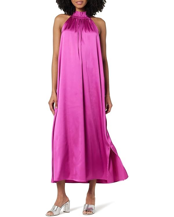 The Drop Women's Arlette Silky Stretch Halter Maxi Dress | Amazon (US)