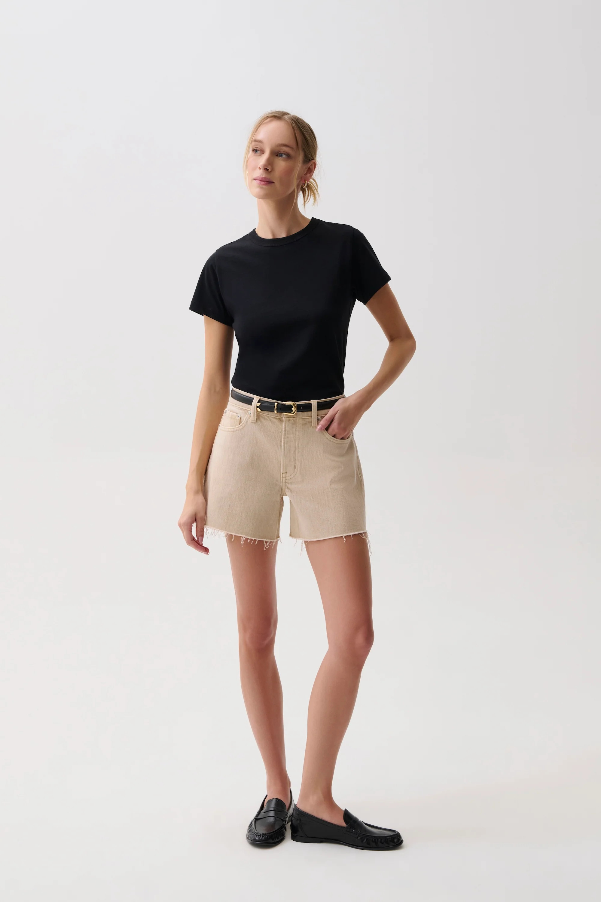 Kennedy Mid Rise Short - Honey | Pistola Denim