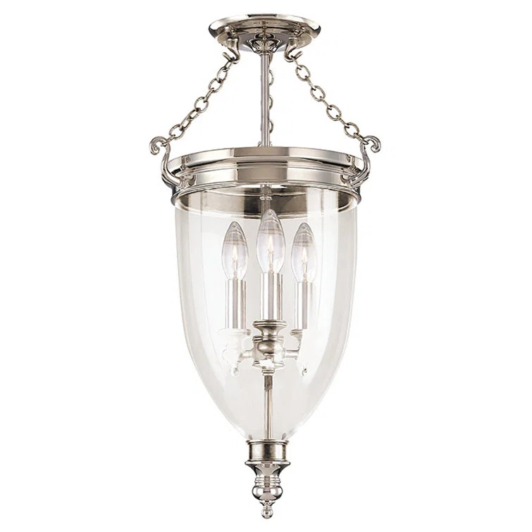 Hanover Glass Semi Flush Mount | Wayfair North America
