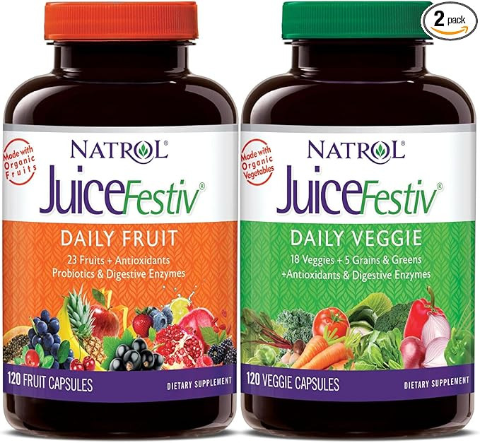 Daily Fruit and Veggie - 120+120 capsules | Amazon (US)