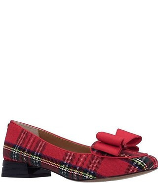 Kori Plaid Grosgrain Bow Pumps | Dillard's