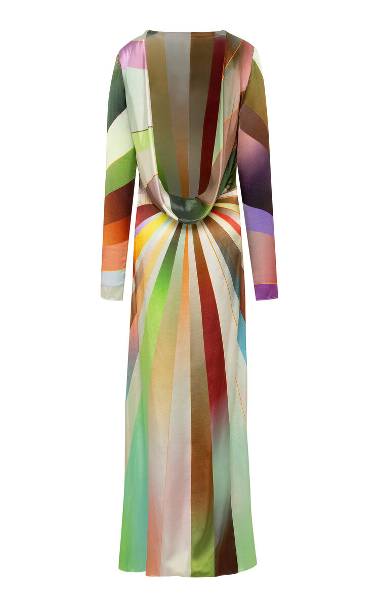 Desty Sun Ray Print Cowl Back Maxi Dress | Moda Operandi (Global)