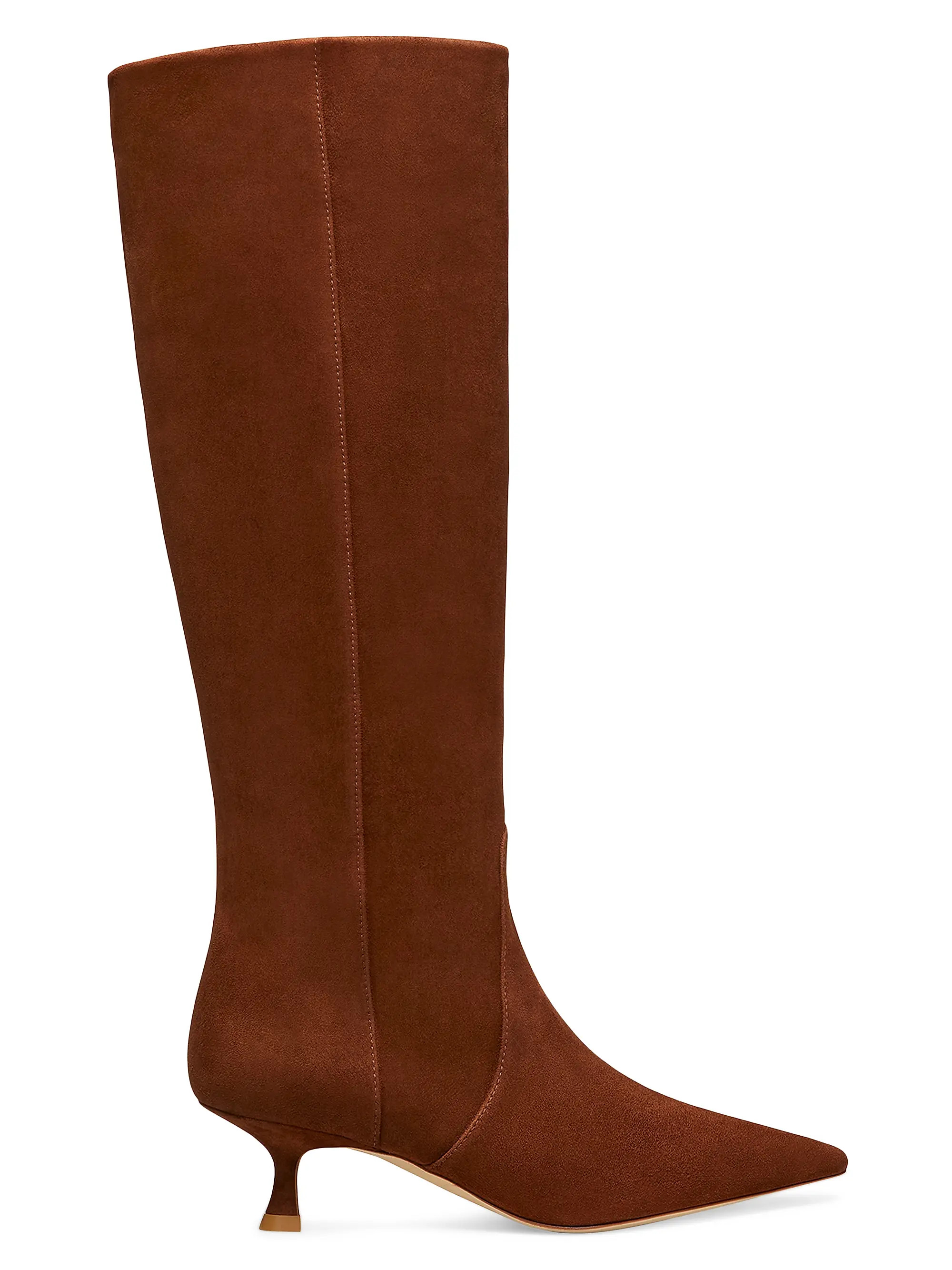 Stuart WeitzmanNaomi 50MM Suede Kitten-Heel Boots | Saks Fifth Avenue